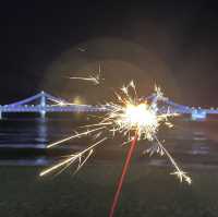廣安里海灘的燦爛煙火🎆