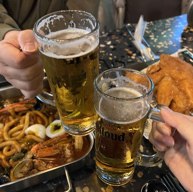 핫한 인계동 루프탑 술집에서 쏘맥🍺