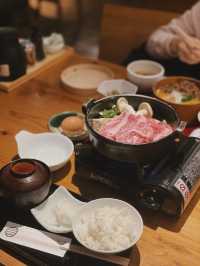 睇完鹿仔🦌嘆番份大和牛壽喜燒定食😍🤤