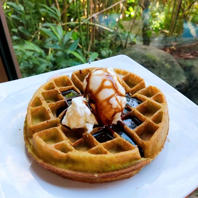 A&W's Root Beer and Ice Cream Waffle!