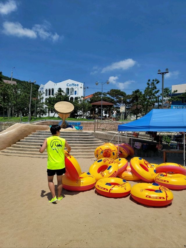 수영하기 좋은 거제 와현해수욕장🏖