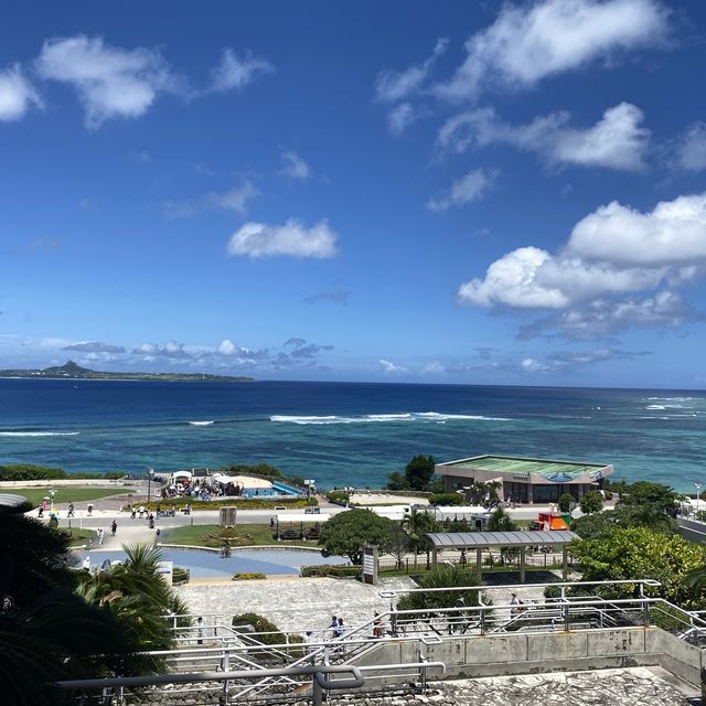 2024沖繩行～鯨鯊真的好大呀～在水族館被藍天白雲追逐