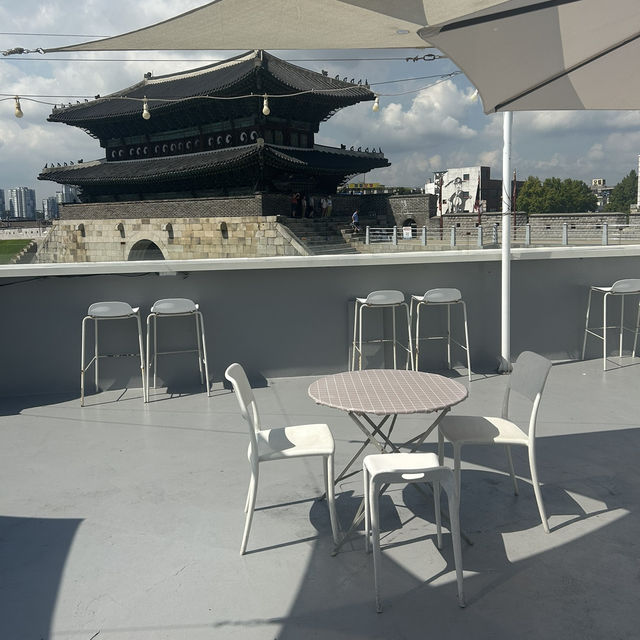【韓国/水原】長安門が見えるcafe☕️