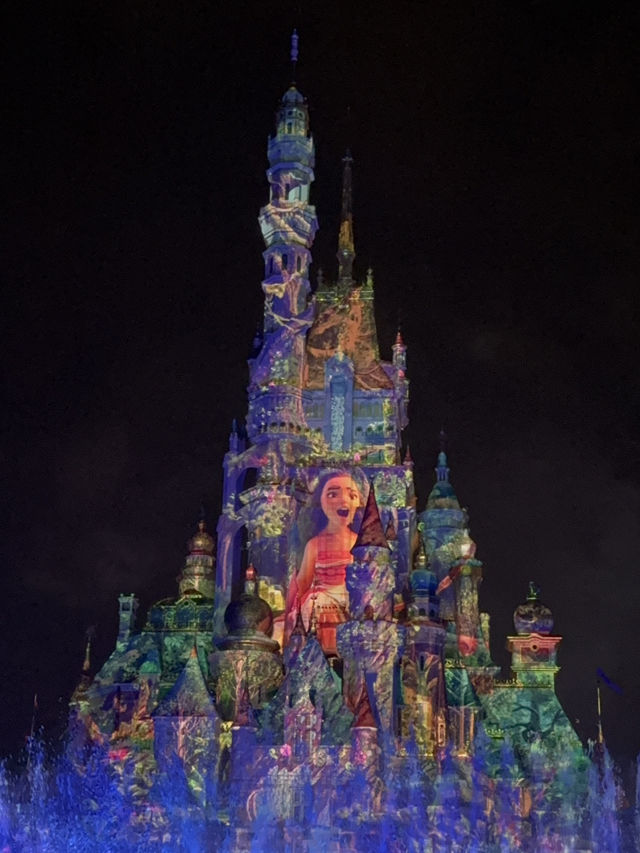 香港ディズニーランド🇭🇰夜空をイルミネーション