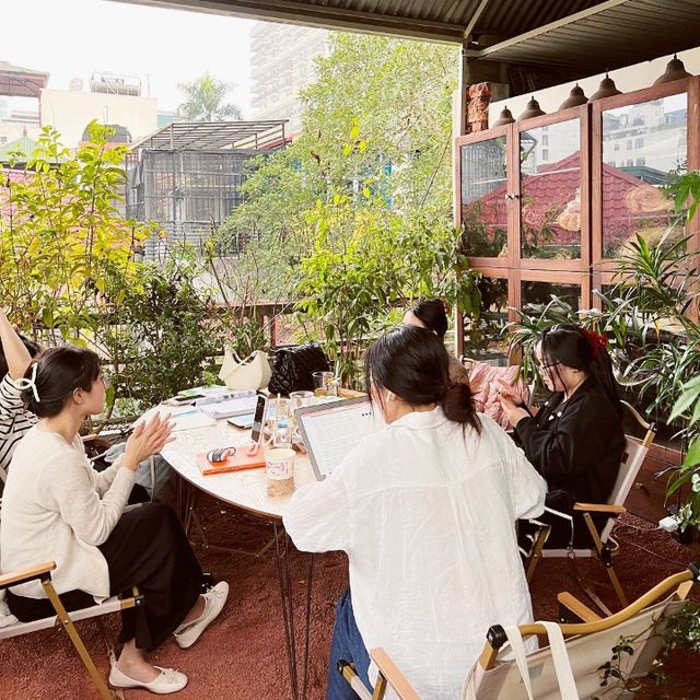 Delicious Cafe Latte And Croissant In Hanoi