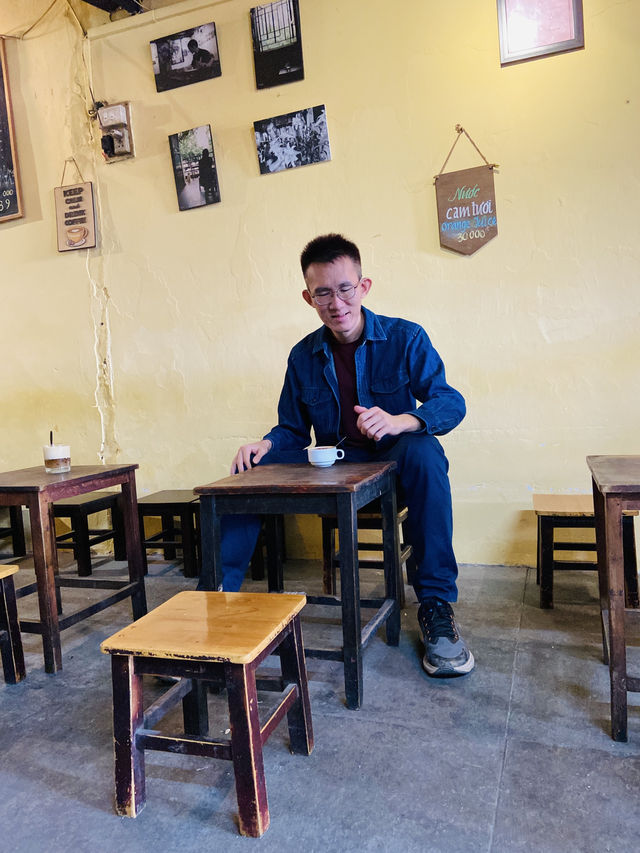 An authentic Egg coffee in Hanoi 🇻🇳