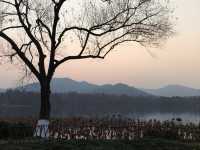 Sunset around West lake, Hangzhou