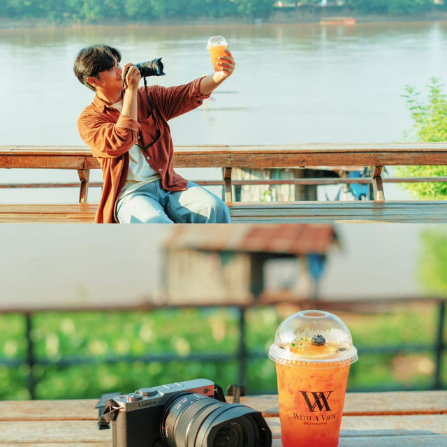 คาเฟ่&ที่พักริมแม่น้ำโขงสุดชิล วิวสวยสุดปัง 🏠☕️