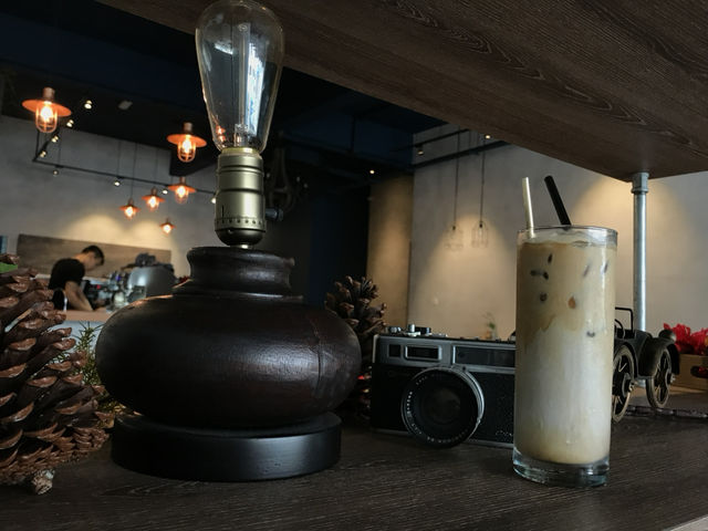 Fluffy goodness in a stylish cafe