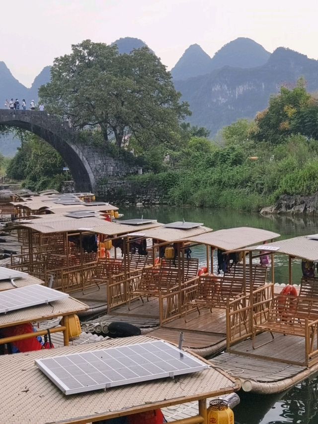 打卡小眾桂林陽朔遇龍河小橋美景🤩