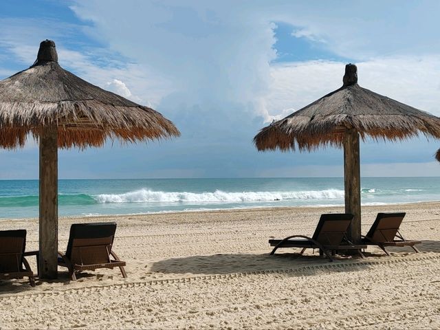 Sunbathing and Sea Waves