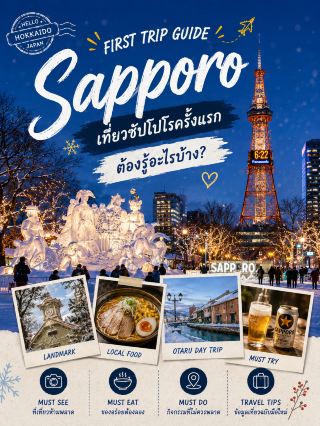 🇯🇵 Sapporo First Trip Guide ✈️เที่ยวซัปโปโรครั้งแรก เมืองแห่งหิมะ เบียร์ และธรรมชาติที่เที่ยวได้