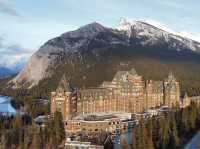 The iconic view Fairmont Banff Springs Hotel