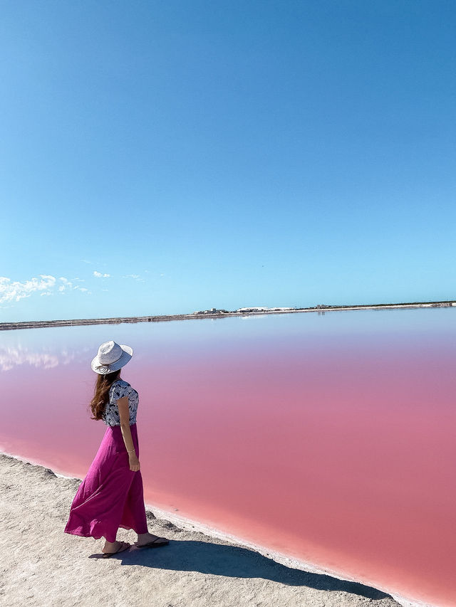 【神秘的な絶景】本当にピンク色に輝く美しすぎる湖