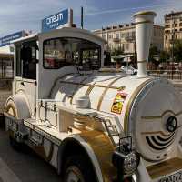 Little train ride in Cannes is so delightful!