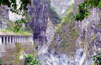 Encounter obstacles in Taroko Gorge.