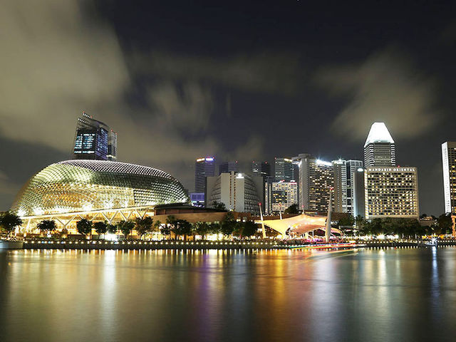 🇸🇬濱海灣的夜景，超正