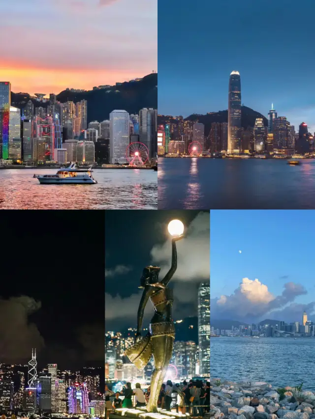 Hong Kong|No one can resist the sunset of Victoria Harbour