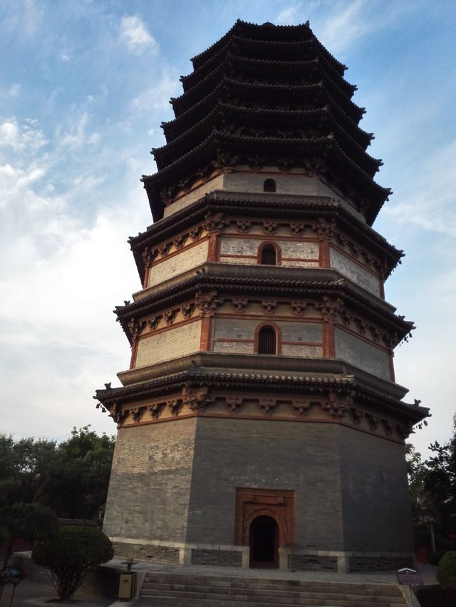 河北正定凌霄塔（唐朝）-中國現存兩座半木結構古塔之一