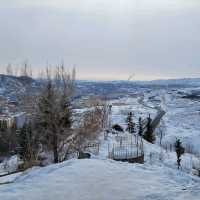 Hiking to a mountain in Altay city (west)