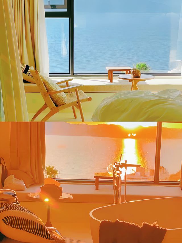 撫仙湖!海景私湯!看日落很有feel