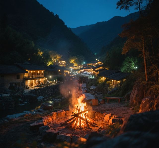 望仙谷避世遊：懸崖燈火，瀑布飛虹