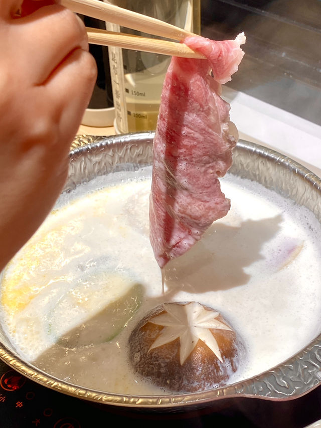 是愛呀~牛乳鍋底➕和牛壽喜燒🥹🥹
