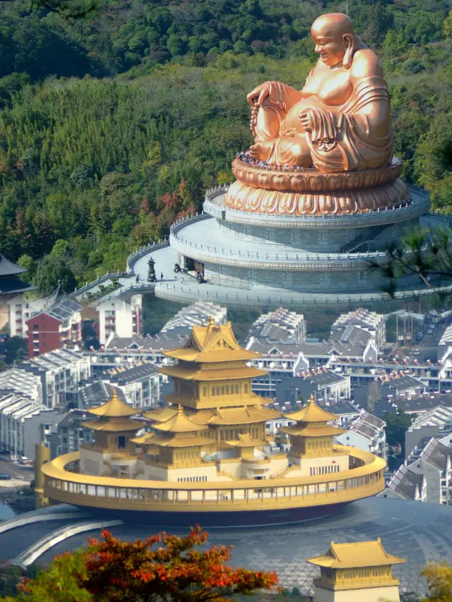 Ningbo's Ultimate Hiking Spot: Dongshan Village in Xikou with the Giant Buddha in the Frame