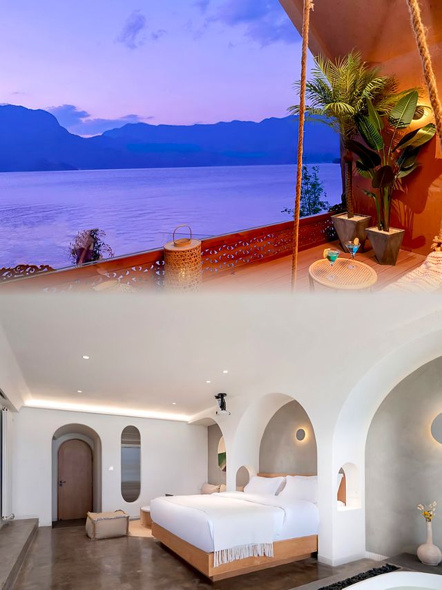 瀘沽湖這家地中海風酒店,我能躺一天! 瀘沽湖這家地中海風酒店,我能躺一天!