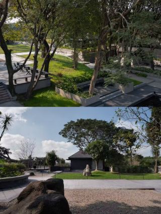 There are so many things to do in the hotel—you can take a stroll in the courtyard and feed the koi fish, 