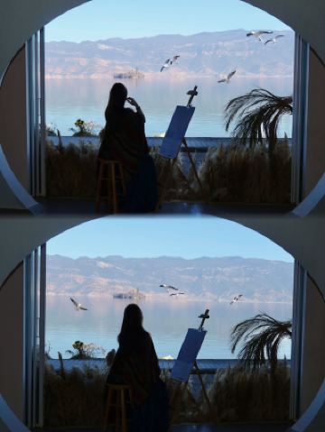 三色の雲と川 | ここに泊まって初めてわかる泸沽湖のロマンチックな楽しみ方