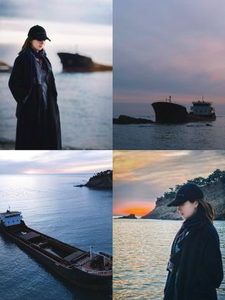 Dalian Shipwreck Bay｜Sunset Shipwreck, Naturally Carrying a Blue-Toned Lonely Aesthetic