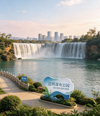 The best photo spot for waterfalls after rain in Kunming