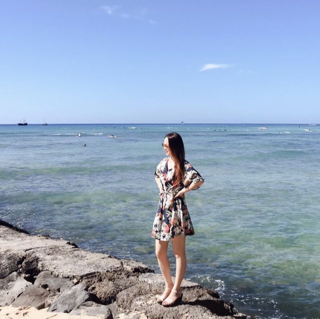 하와이 드라이브 코스, 와이키키, 코올리나 해변 비교🌴