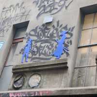 Street art alley in melbourne