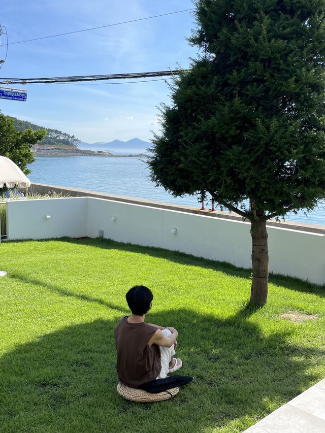 부산의 알려지지 않은 섬 속의 카페