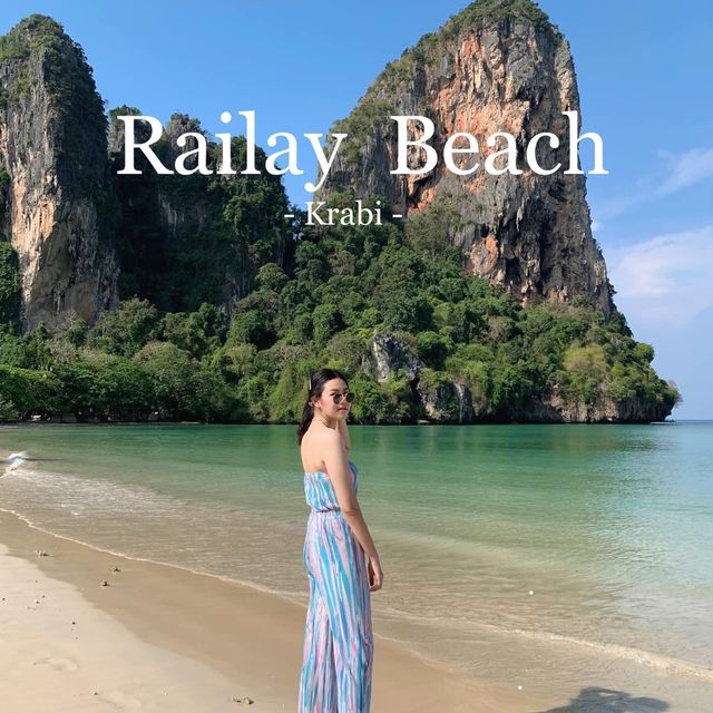 หาดไร่เลย์ กระบี่  #เกาะส่วนตัว 🌊