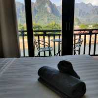🇱🇦ラオス ヴァンヴィエン【Silver Naga Hotel】立地、部屋からの景色、ホスピタリティが最高!!