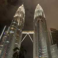 KL Iconic towers at night