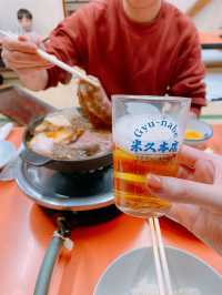 平歎入口即化壽喜燒近江牛🐂百年平民店淺草「米久」🍚