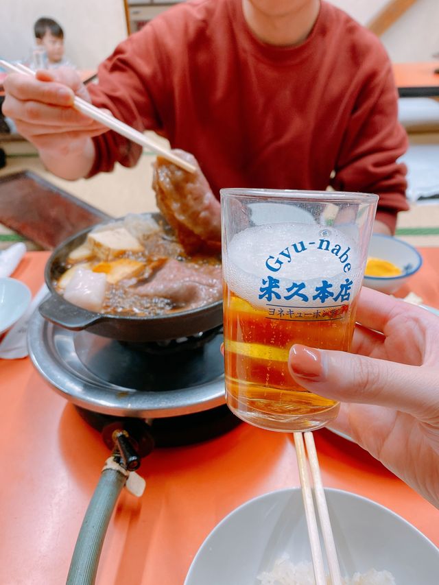 平歎入口即化壽喜燒近江牛🐂百年平民店淺草「米久」🍚