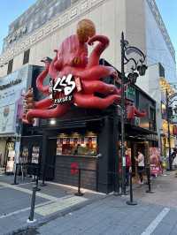 ร้านทาโกะยากิอร่อย ย่านโดทงโบริ Osaka