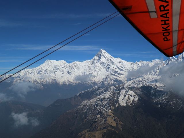 Ultra light plane at Pokhara, Nepal 