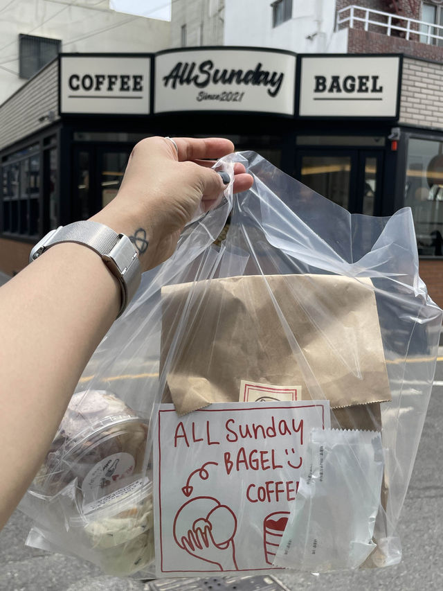 🥯갬성 가득 바다뷰 올선데이 베이글🥯