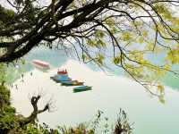 The serene shores of Phewa Lake.