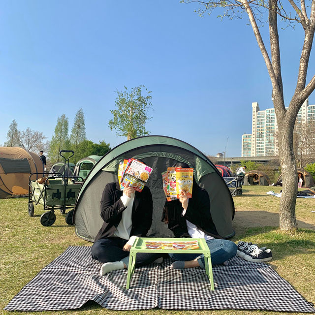 봄=한강 뚝섬 데이트💕
