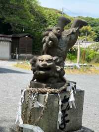 【福岡神社】子宝にご利益があるといわれる狛犬がいる神社