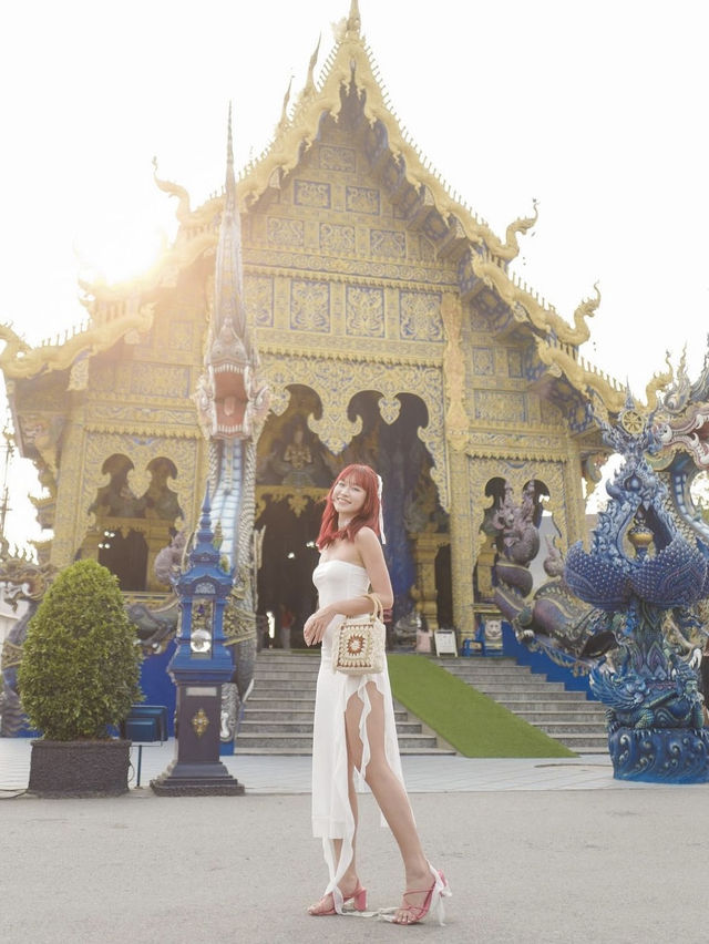 清萊🇹🇭全球唯一藍色廟宇💙