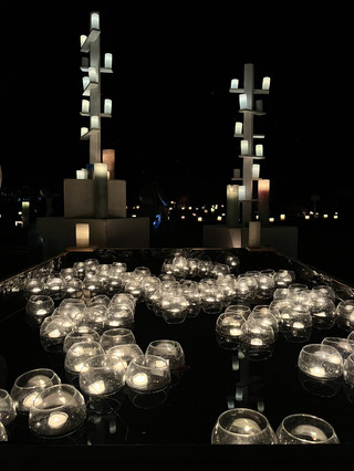 [Kumamoto sightseeing] I was soothed by the candlelight of people praying for recovery 🕯✨️