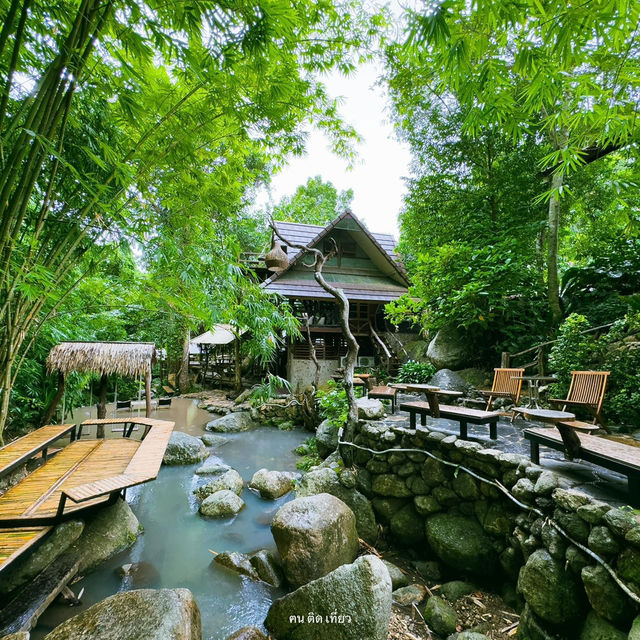 คาเฟ่ลับๆ สวนผึ้ง ริมลำธาร หมู่บ้านมอญห้วยน้ำใส🍃